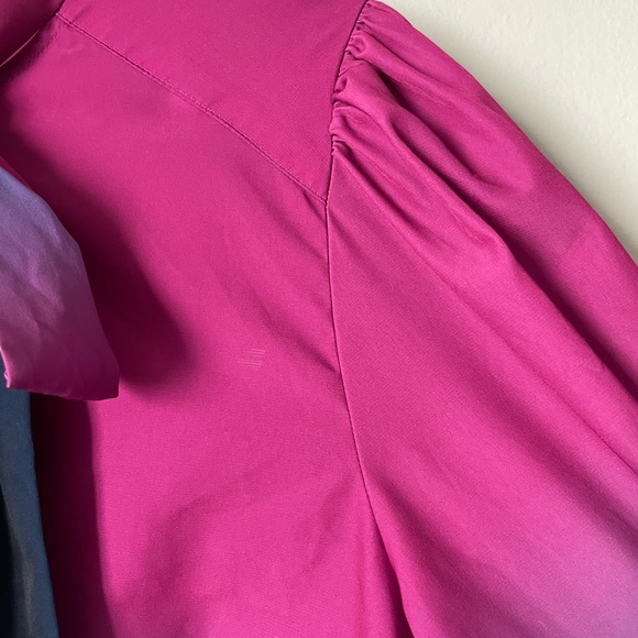 Tanya Taylor Susan Ombre Top Blouse Bow - Picture 4 of 8